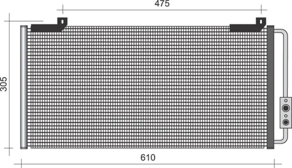 кондензатор, климатизация MAGNETI MARELLI     