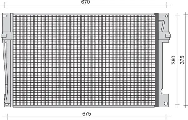 кондензатор, климатизация MAGNETI MARELLI     