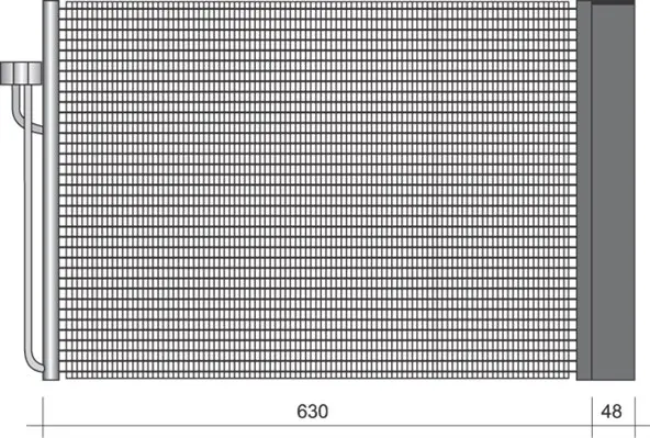 кондензатор, климатизация MAGNETI MARELLI     