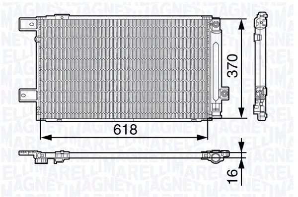 кондензатор, климатизация MAGNETI MARELLI     