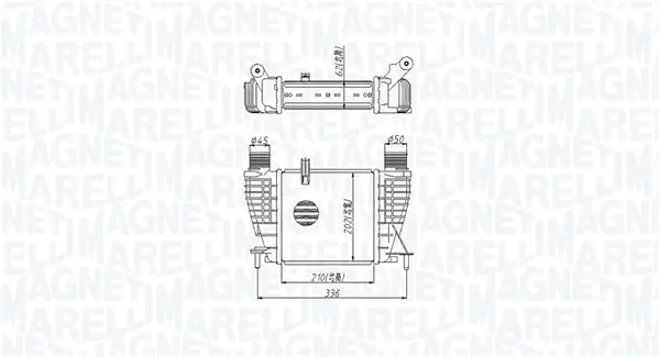 интеркулер (охладител за въздуха на турбината) MAGNETI MARELLI     