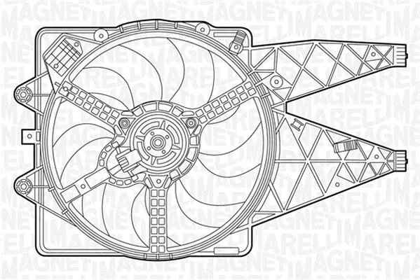 вентилатор, охлаждане на двигателя MAGNETI MARELLI     