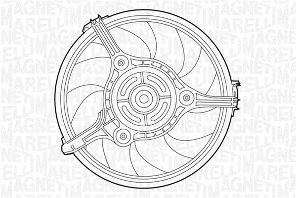 вентилатор, охлаждане на двигателя MAGNETI MARELLI     