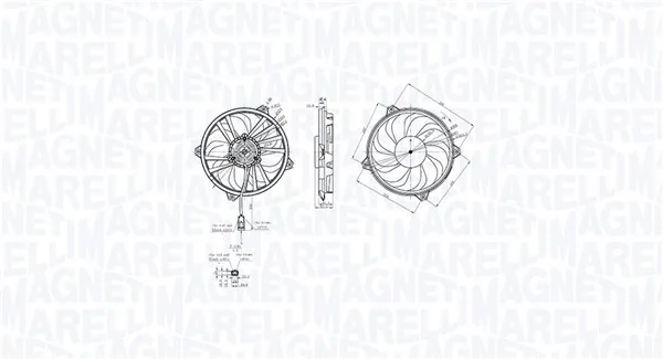 Вентилатор, охлаждане на двигателя MAGNETI MARELLI