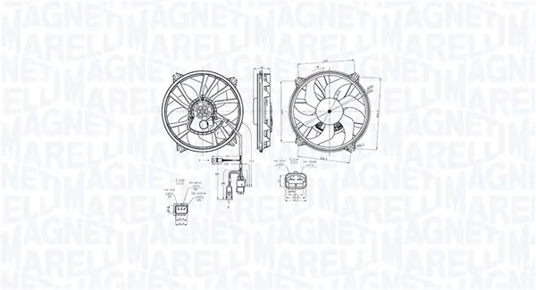 Вентилатор, охлаждане на двигателя MAGNETI MARELLI