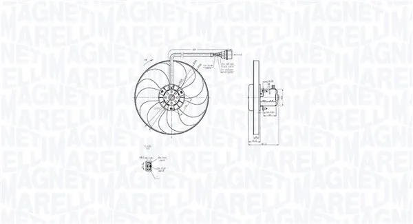Вентилатор, охлаждане на двигателя MAGNETI MARELLI