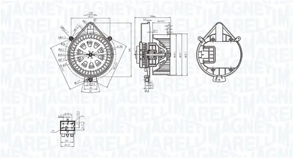 вентилатор вътрешно пространство MAGNETI MARELLI     