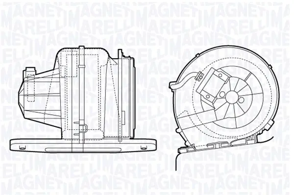 вентилатор вътрешно пространство MAGNETI MARELLI     