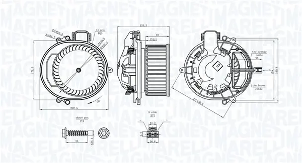 вентилатор вътрешно пространство MAGNETI MARELLI     