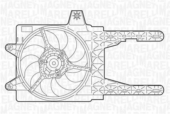 вентилатор, охлаждане на двигателя MAGNETI MARELLI     