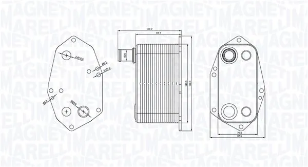 Маслен радиатор, двигателно масло MAGNETI MARELLI