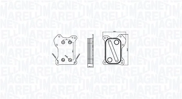 Маслен радиатор, двигателно масло MAGNETI MARELLI