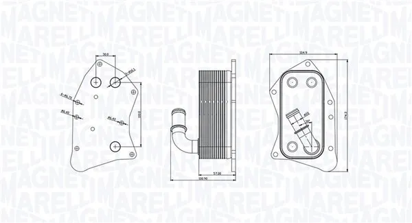 Маслен радиатор, двигателно масло MAGNETI MARELLI