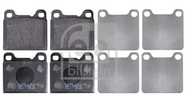 комплект спирачно феродо, дискови спирачки FEBI BILSTEIN       
