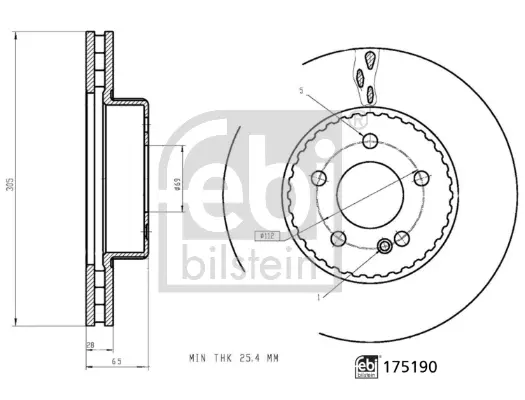 спирачен диск FEBI BILSTEIN       