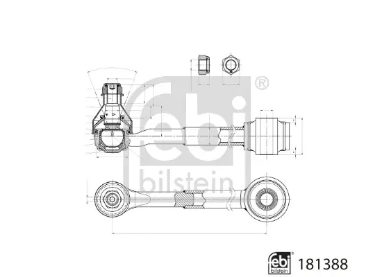носач, окачване на колелата FEBI BILSTEIN       
