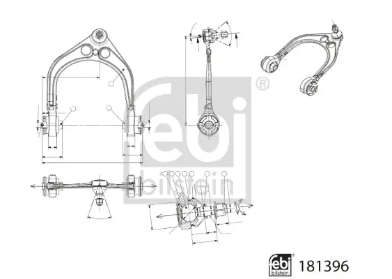 носач, окачване на колелата FEBI BILSTEIN       