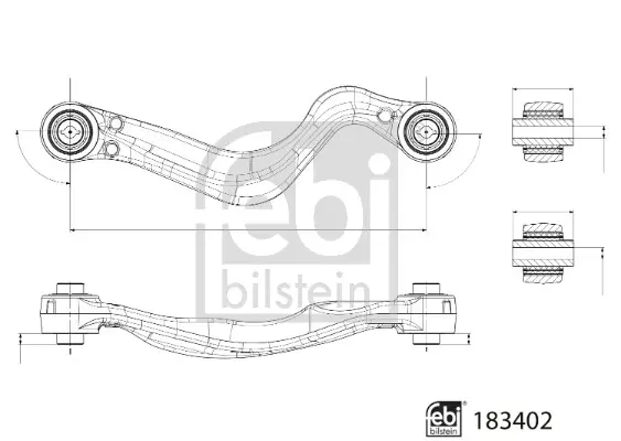 носач, окачване на колелата FEBI BILSTEIN       