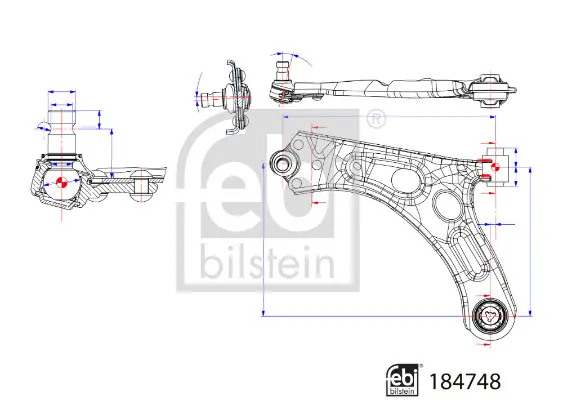 Носач, окачване на колелата FEBI BILSTEIN