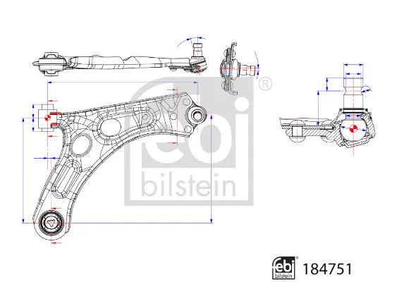 Носач, окачване на колелата FEBI BILSTEIN