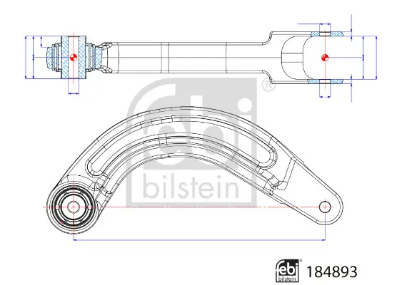 носач, окачване на колелата FEBI BILSTEIN       