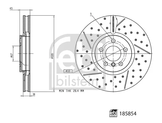 Спирачен диск FEBI BILSTEIN