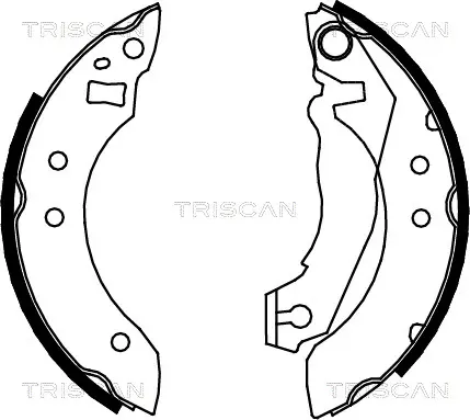 комплект спирачна челюст TRISCAN             