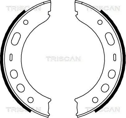 комплект спирачна челюст, ръчна спирачка TRISCAN             