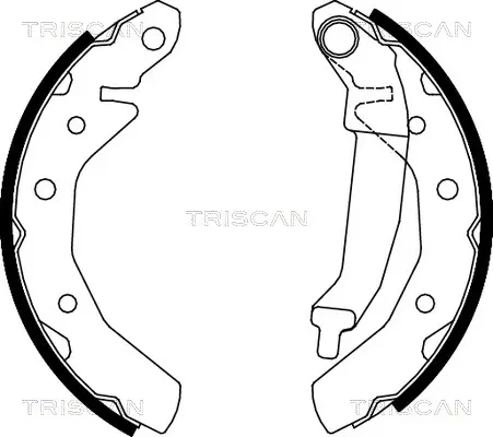Комплект спирачна челюст TRISCAN