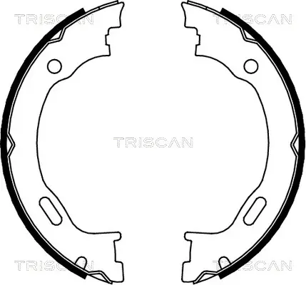 Комплект спирачна челюст, ръчна спирачка TRISCAN