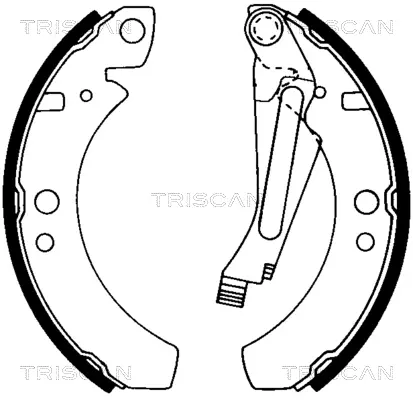 комплект спирачна челюст TRISCAN             