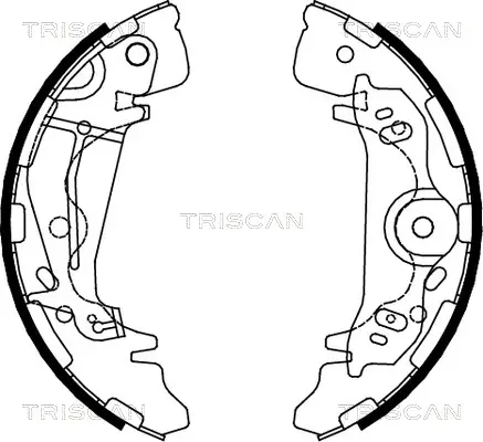 комплект спирачна челюст TRISCAN             