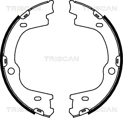 комплект спирачна челюст, ръчна спирачка TRISCAN             