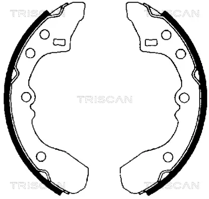 комплект спирачна челюст TRISCAN             