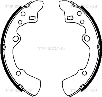 комплект спирачна челюст TRISCAN             