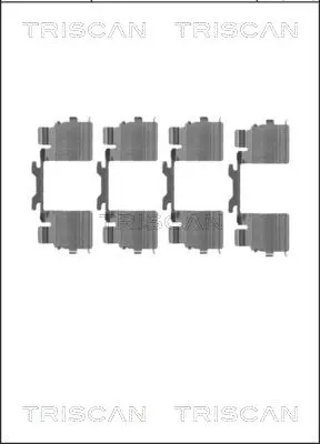 комплект принадлежности, дискови накладки TRISCAN             