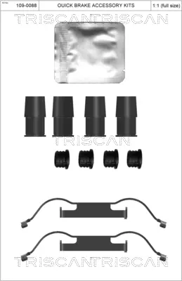 комплект принадлежности, дискови накладки TRISCAN             