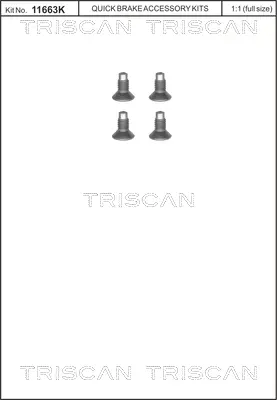 К-кт болтове, спирачен диск TRISCAN