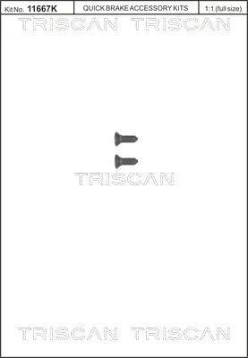 Принадлежности накладки за Volkswagen PASSAT Variant (365) 2.0 TDI 4motion 8105 116008 TRISCAN             