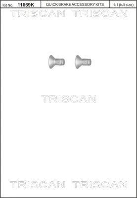 к-кт болтове, спирачен диск TRISCAN             