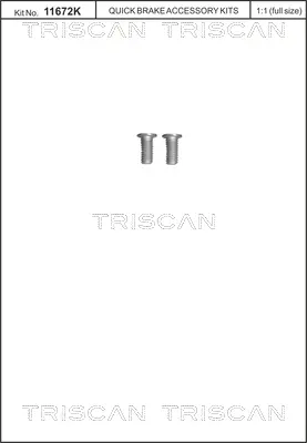 к-кт болтове, спирачен диск TRISCAN             
