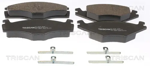 Комплект спирачно феродо, дискови спирачки TRISCAN