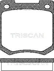 комплект спирачно феродо, дискови спирачки TRISCAN             