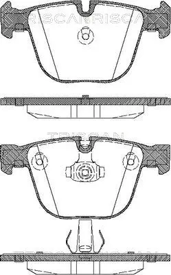 комплект спирачно феродо, дискови спирачки TRISCAN             