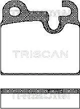 комплект спирачно феродо, дискови спирачки TRISCAN             