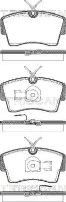 комплект спирачно феродо, дискови спирачки TRISCAN             