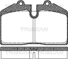 комплект спирачно феродо, дискови спирачки TRISCAN             