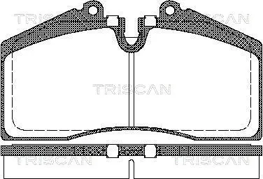 комплект спирачно феродо, дискови спирачки TRISCAN             
