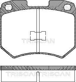 комплект спирачно феродо, дискови спирачки TRISCAN             