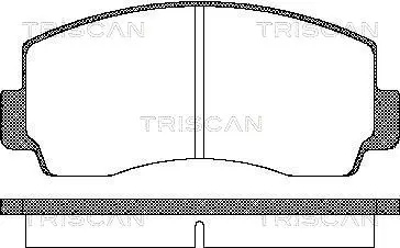 комплект спирачно феродо, дискови спирачки TRISCAN             